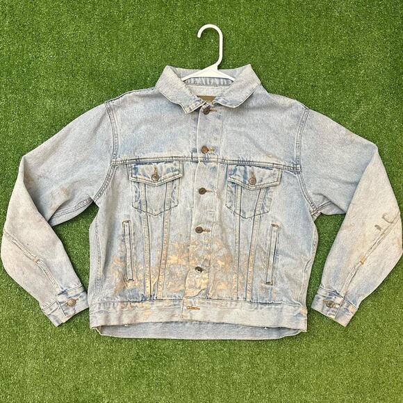 Haggar Light Wash Denim Jacket - Picture 1 of 5